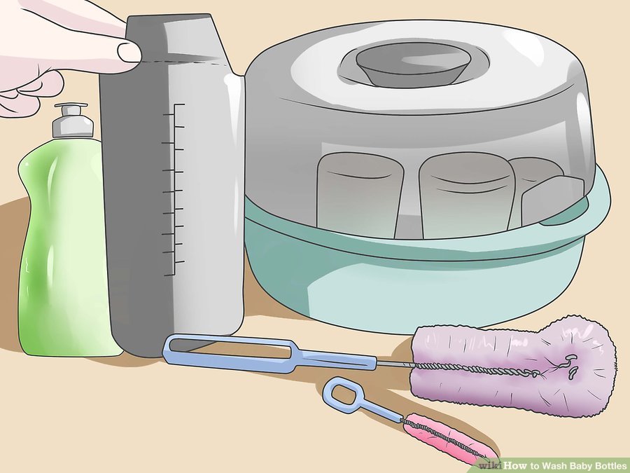 Cách vệ sinh bình sữa cho bé sạch sâu trong 4 bước (1)