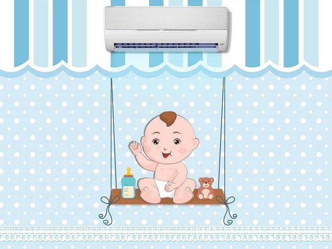 Có nên cho trẻ sơ sinh nằm điều hòa không? (1)