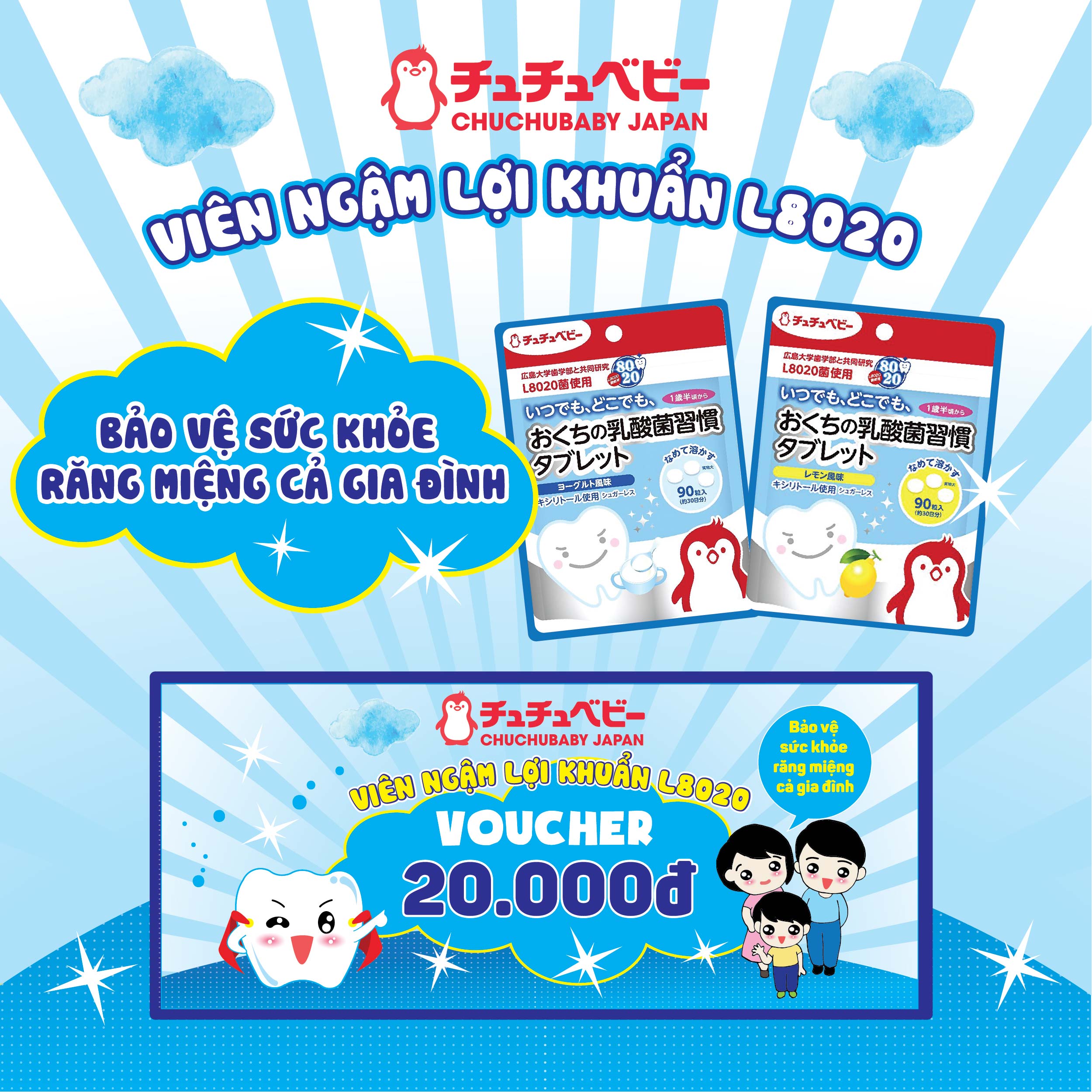 HOT HOT HOT - 1000 VOUCHER GIẢM GIÁ KHI MUA VIÊN NGẬM NGỪA SÂU RĂNG L8020