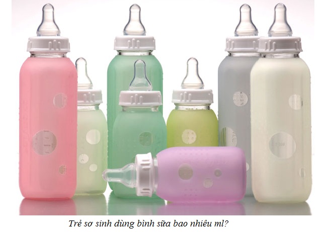 Trẻ sơ sinh dùng bình sữa bao nhiêu ml là vừa? (2)