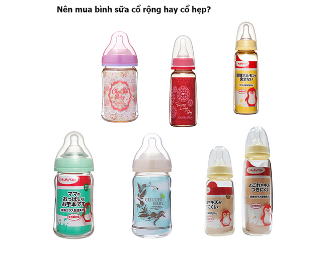 nên mua bình sữa cổ rộng hay cổ hẹp 2